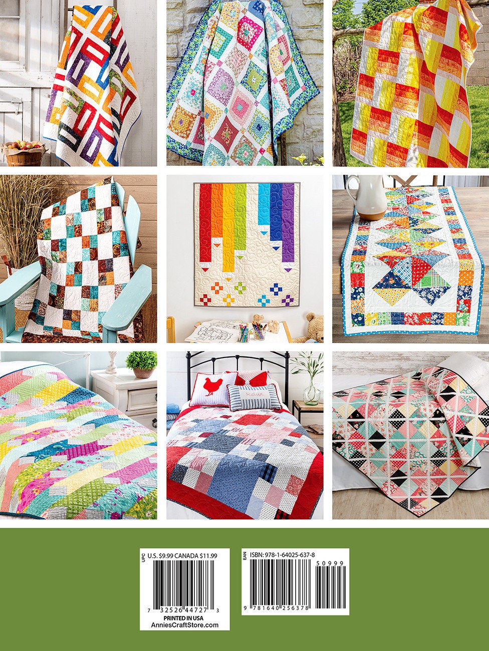 One Day Quilts Pattern Book, Annie's Quilting 1415211, Quick and Easy Beginner Quilt Pattern Book, 13 Quilt Projects