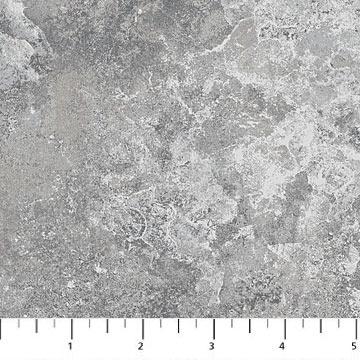 Stonehenge Basics - Gray Marble Fabric, Northcott 39302-940, Gray Stone Look Tonal Texture Cotton Fabric, By the Yard