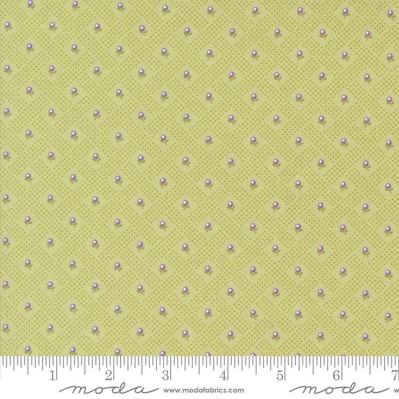 Georgia Layer Cake, Moda 18770LC, 10" Precut Lavender Green Yellow Floral Fabric Squares, Cottage Core Granny Quilt Squares, Brenda Riddle