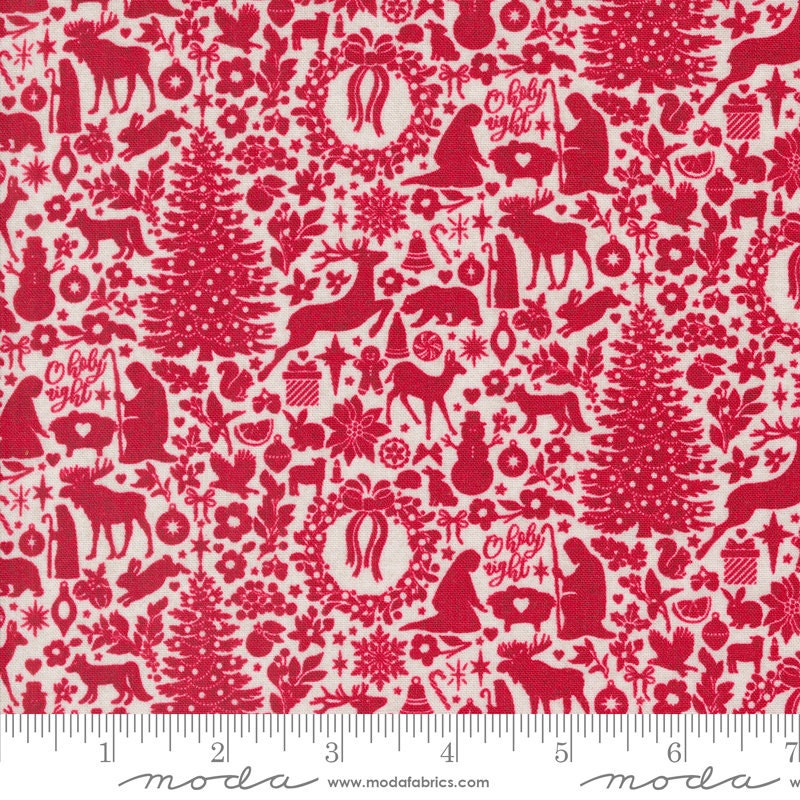 Pine Valley Charm Pack, Moda 30740PP, Christmas Xmas Holiday Charm Pack Fabric, Modern Christmas Fabric, BasicGrey