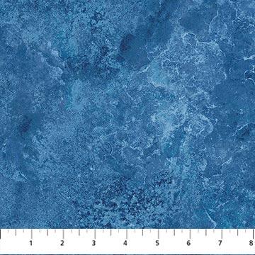 Stonehenge Basics - Patriot Blue Marble Fabric, Northcott 39302-466, Medium Blue Tonal Texture Cotton Fabric, By the Yard