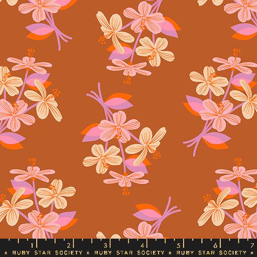 Favorite Flowers Layer Cake, Moda RS5143LC, 10" Precut Modern Floral Fabric Squares, Ruby Star Society