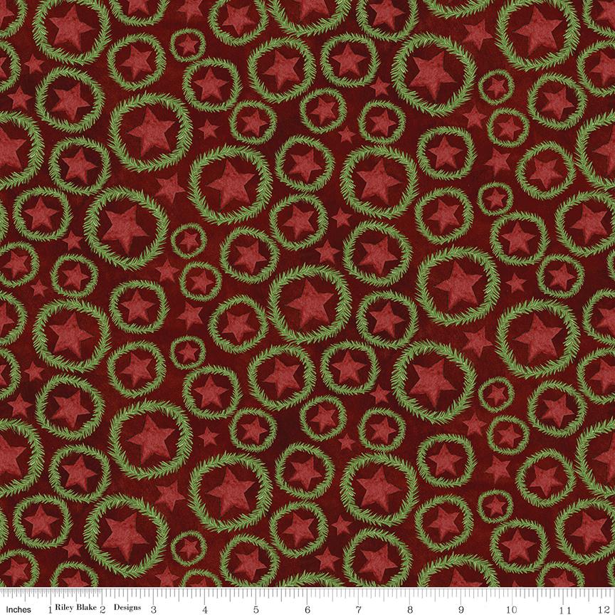 Up on the Housetop 21 Fat Quarter Bundle, Riley Blake FQ-14730-21, 18 x 22 Fabric Cuts, Whimsical Christmas Xmas Santa Fabric, Teresa Kogut