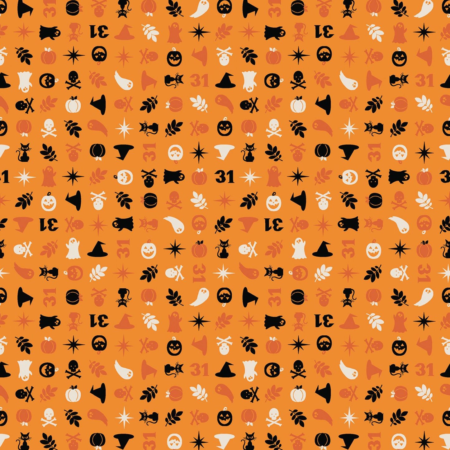 Pumpkins and Potions 9 Piece Halloween Fat Quarter Bundle, Maywood Studio FQ-MASPUPO, 18 x 22 Fabric Squares, Halloween Fabric