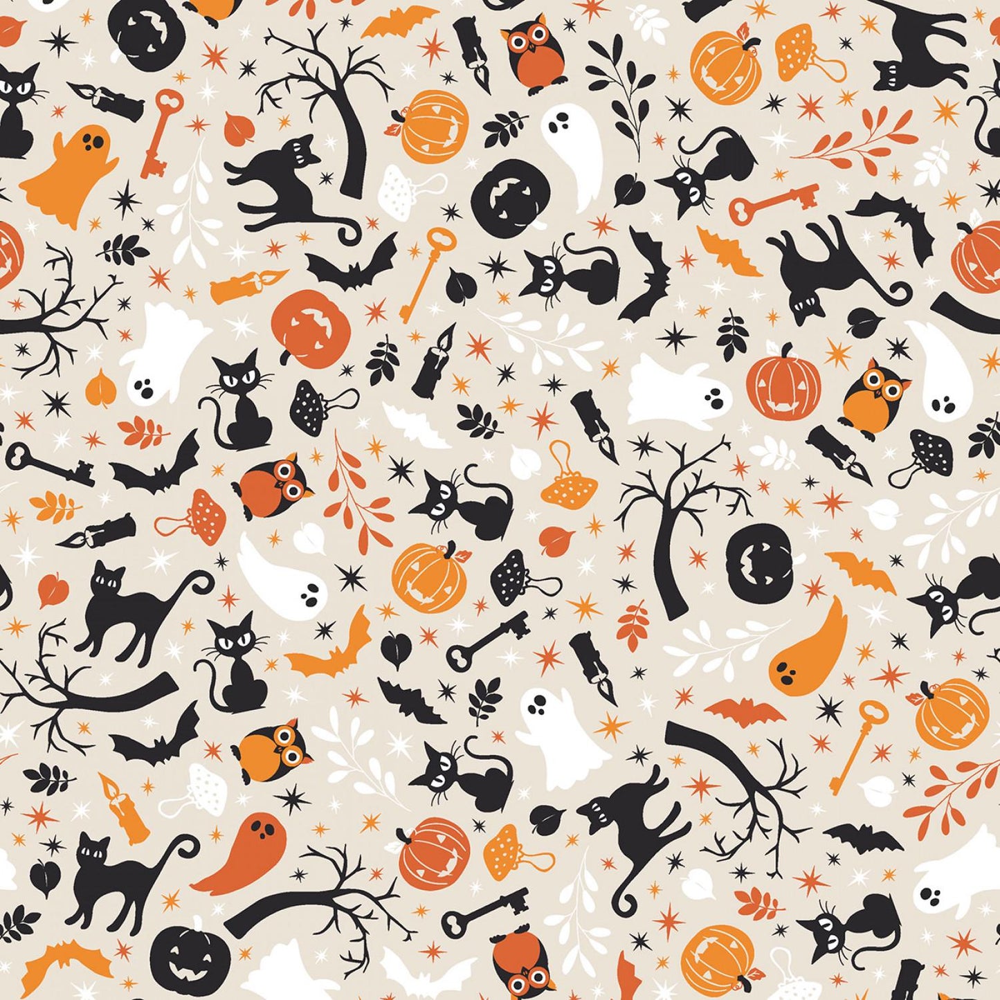 Pumpkins and Potions 9 Piece Halloween Fat Quarter Bundle, Maywood Studio FQ-MASPUPO, 18 x 22 Fabric Squares, Halloween Fabric