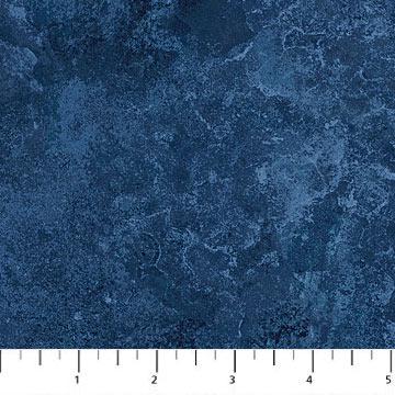 REMNANT 29" of Stonehenge Basics - Navy Blue Marble Fabric, Northcott 39302-490, Dark Blue Tonal Texture Cotton Fabric