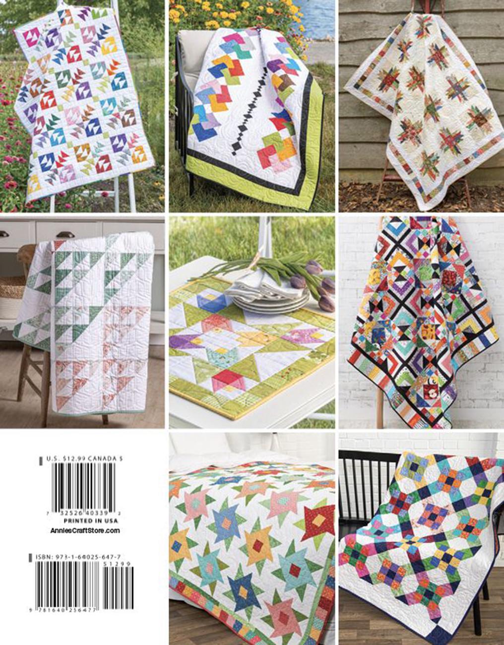 Scrap Happy Quilts Pattern Book, Annie's Quilting 141526, Scrap Friendly Beginner to Intermediate Quilt Pattern Book, 12 Quilt Projects