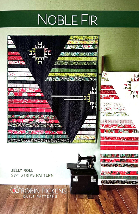 Pattern for contemporary jelly roll quilt.