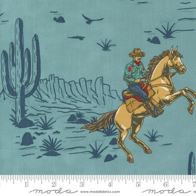 Saddle Ranch Charm Pack Fabric, Moda 33790PP, 5" Precut Western Horse Horses Cowboy Cowgirl Quilt Fabric, Southwest Charm Pack