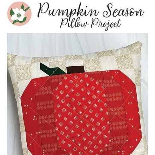 Pumpkins Season Pillow Quilt Pattern, Branch and Blume BNB2323, Autumn Fall Pumpkin Square Pillow Cover Pattern