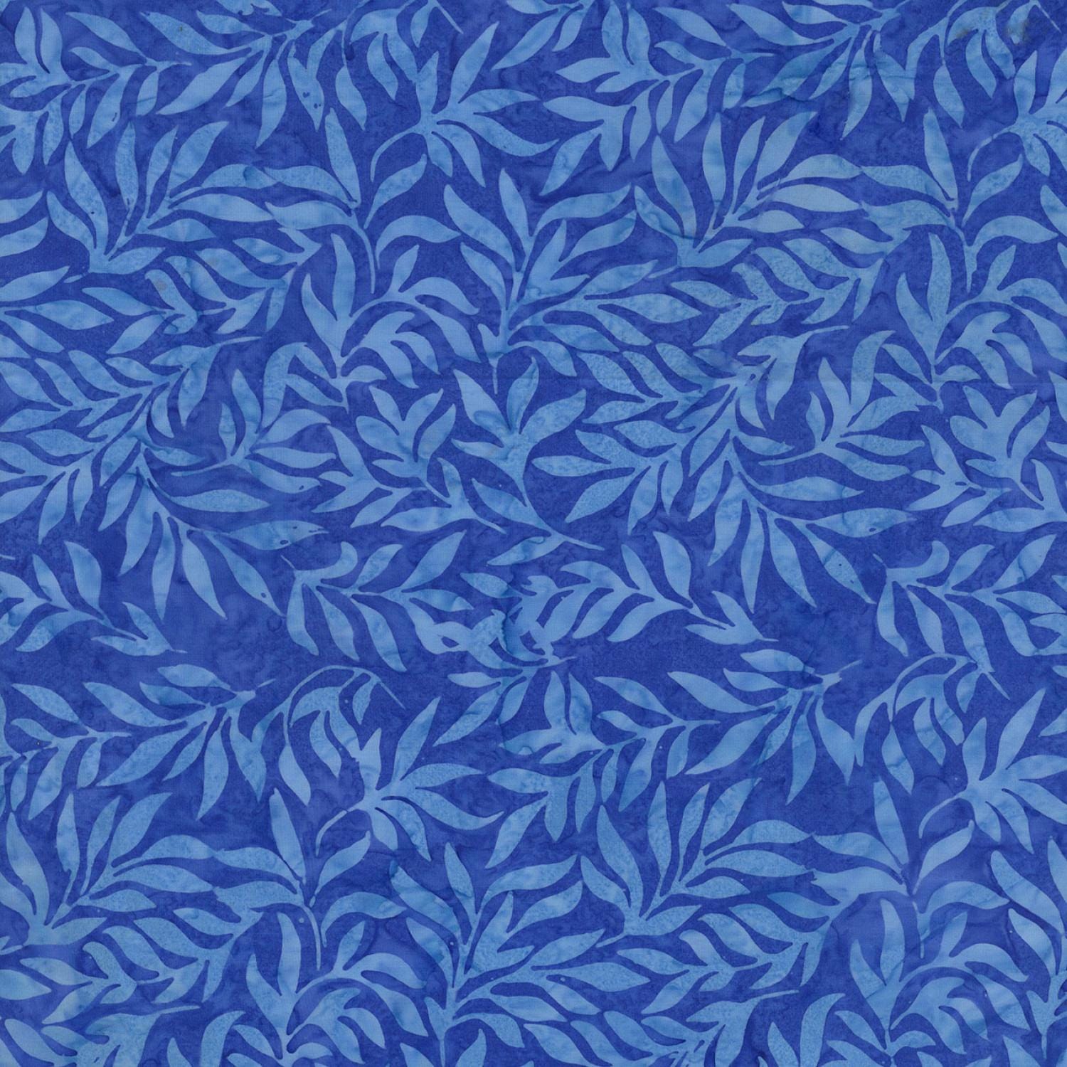 Bluebell Batik 10" Squares, Timeless Treasures Treat-Square42 Bluebell, 10" Precut Blue White Batik Quilt Fabric Squares