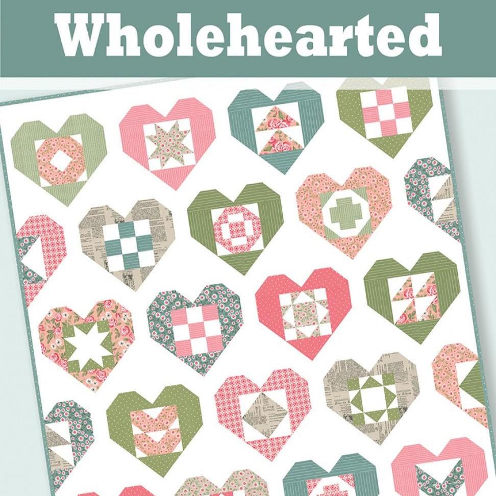 Wholehearted Sampler Quilt Pattern, A Bright Corner ABC345, Fat Quarter FQ Friendly Hearts Crib Throw Twin Queen Bed Quilt Pattern, Knowlton