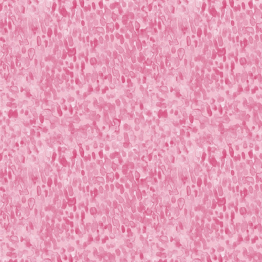 Meadow Melody - Pink Watercolor Texture Fabric, Wilmington Prints 83339-331, Beth Grove, By the Yard