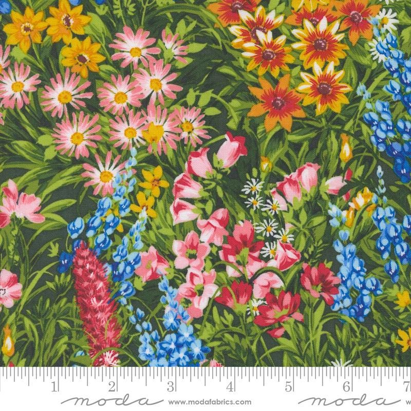 Wildflowers 2024 Charm Pack, Moda 33770PP, 5" Precut Mulricolored Floral Fabric Squares, Moda Designers