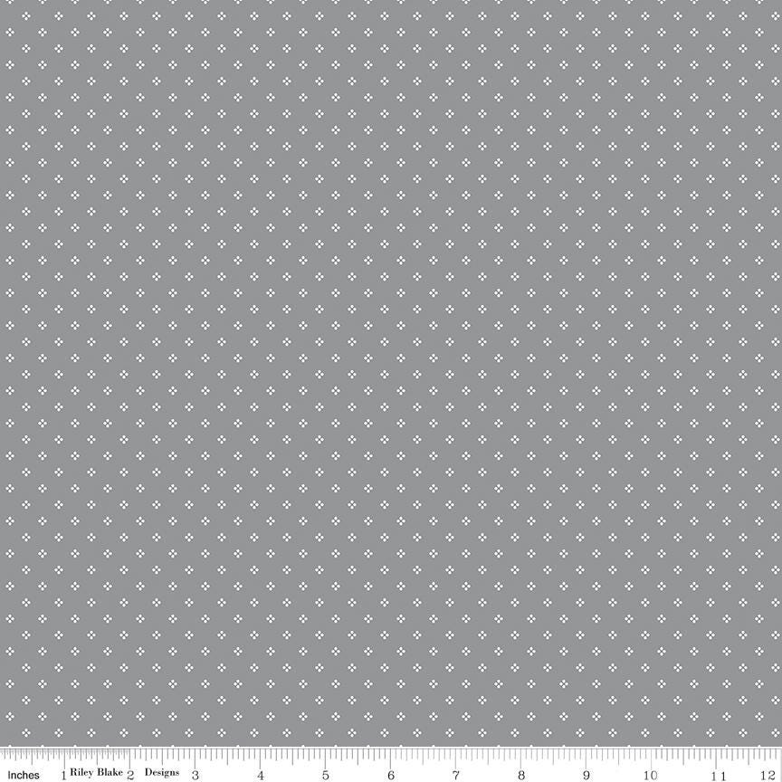 Midnight Meadow Rolie Polie, Riley Blake RP-15320-40, 2.5" Precut Black White Gray Fabric Strips, My Mind's Eye