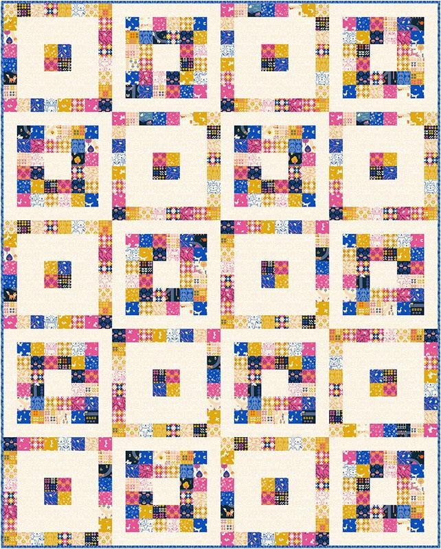 Jelly Squares Quilt Pattern, Copper Kettle Quilt Co CKQ2409, Charm Squares Jelly Roll Friendly Runner Baby Lap Throw Strip Quilt Pattern