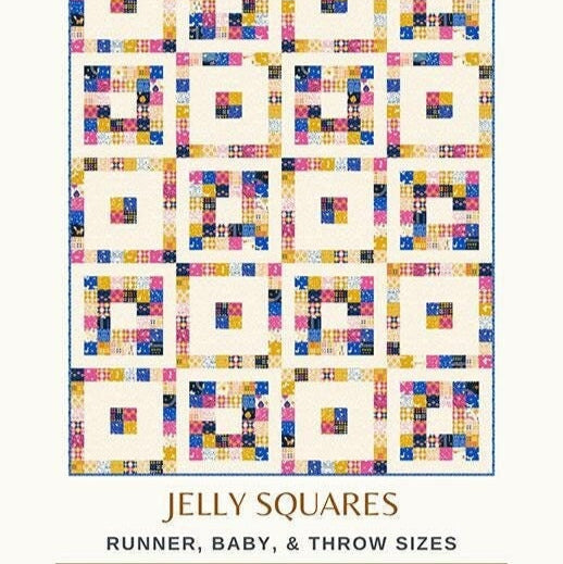 Jelly Squares Quilt Pattern, Copper Kettle Quilt Co CKQ2409, Charm Squares Jelly Roll Friendly Runner Baby Lap Throw Strip Quilt Pattern