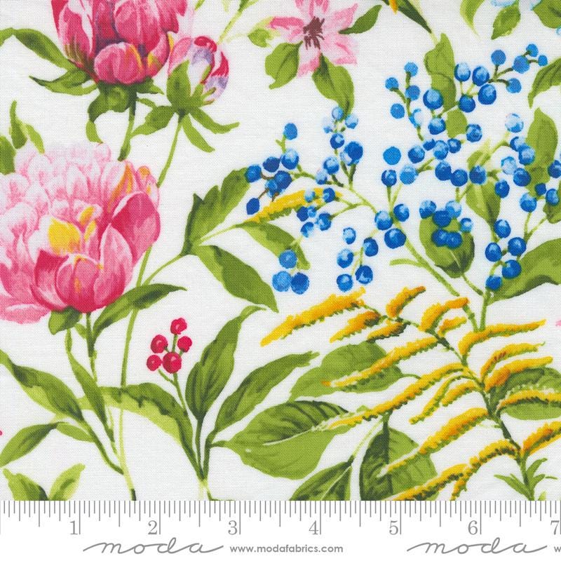 Wildflowers 2024 Charm Pack, Moda 33770PP, 5" Precut Mulricolored Floral Fabric Squares, Moda Designers