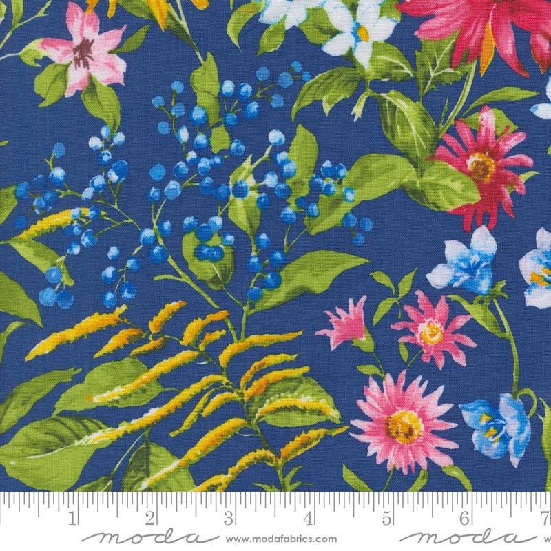 Wildflowers 2024 17 Fat Quarter Bundle, Moda 33770AB, Multicolored Floral Fabric Bundle