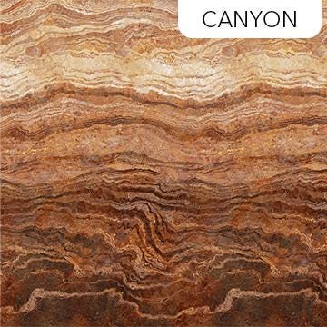 REMNANT 17" of Stonehenge Gradations Ombre II - Canyon Brown Ombre Fabric, Northcott DP27235-37, Digital Print Brown Ombre Stripe Fabric
