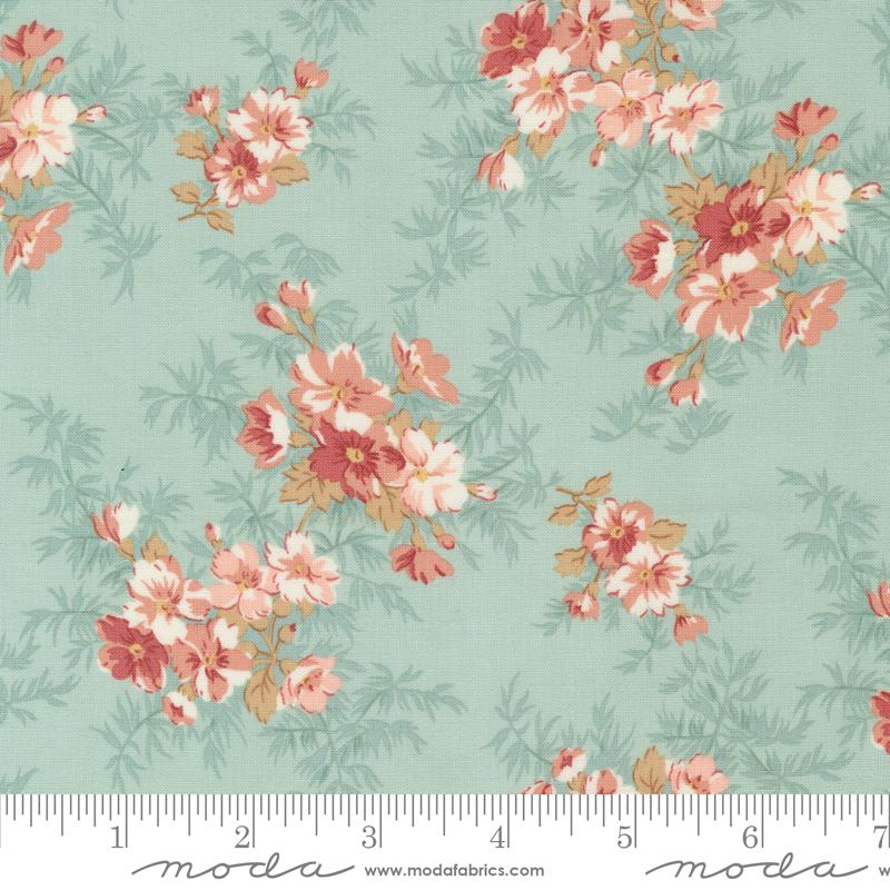 Sandalwood Layer Cake, Moda 44380LC, 10" Precut French Country Floral Fabric Squares,Floral Quilting Fabric, 3 Sisters