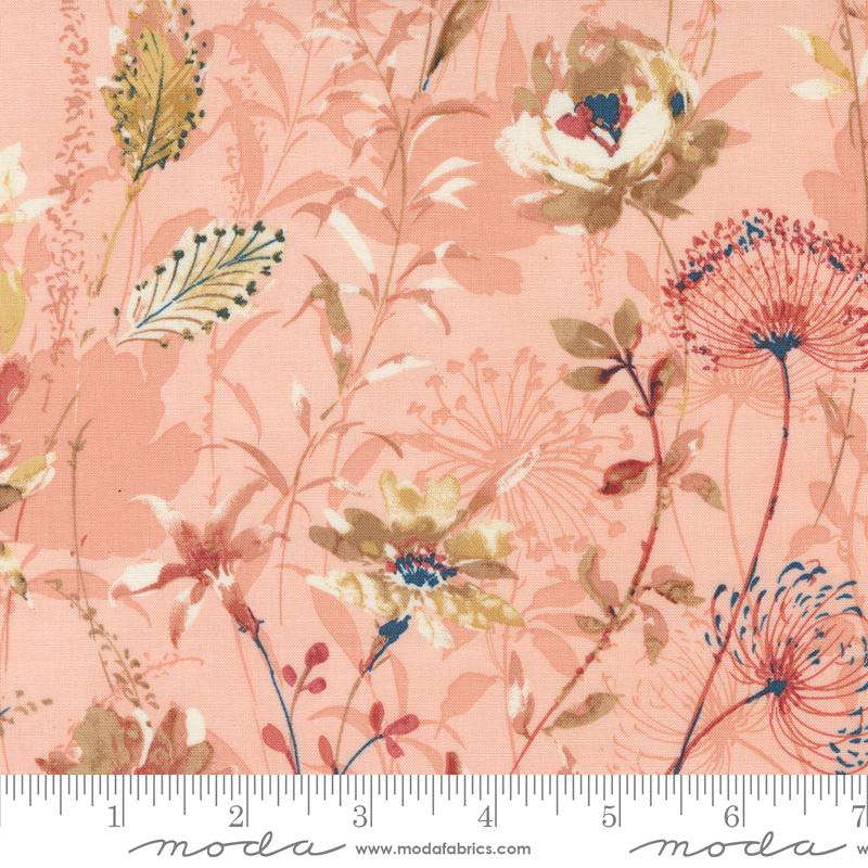 Sandalwood Layer Cake, Moda 44380LC, 10" Precut French Country Floral Fabric Squares,Floral Quilting Fabric, 3 Sisters