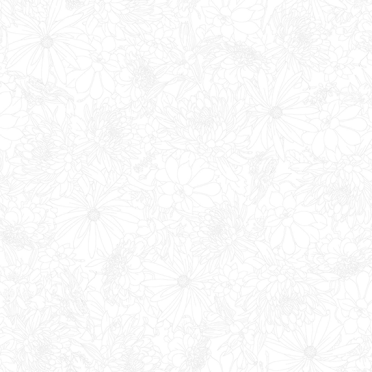 Solitaire Ultra White 16 Fat Quarters Bundle, Maywood Studio FQ-MASSOLT-UW, 18" x 22" Precut White on White Neutral Fat Quarters Fabric