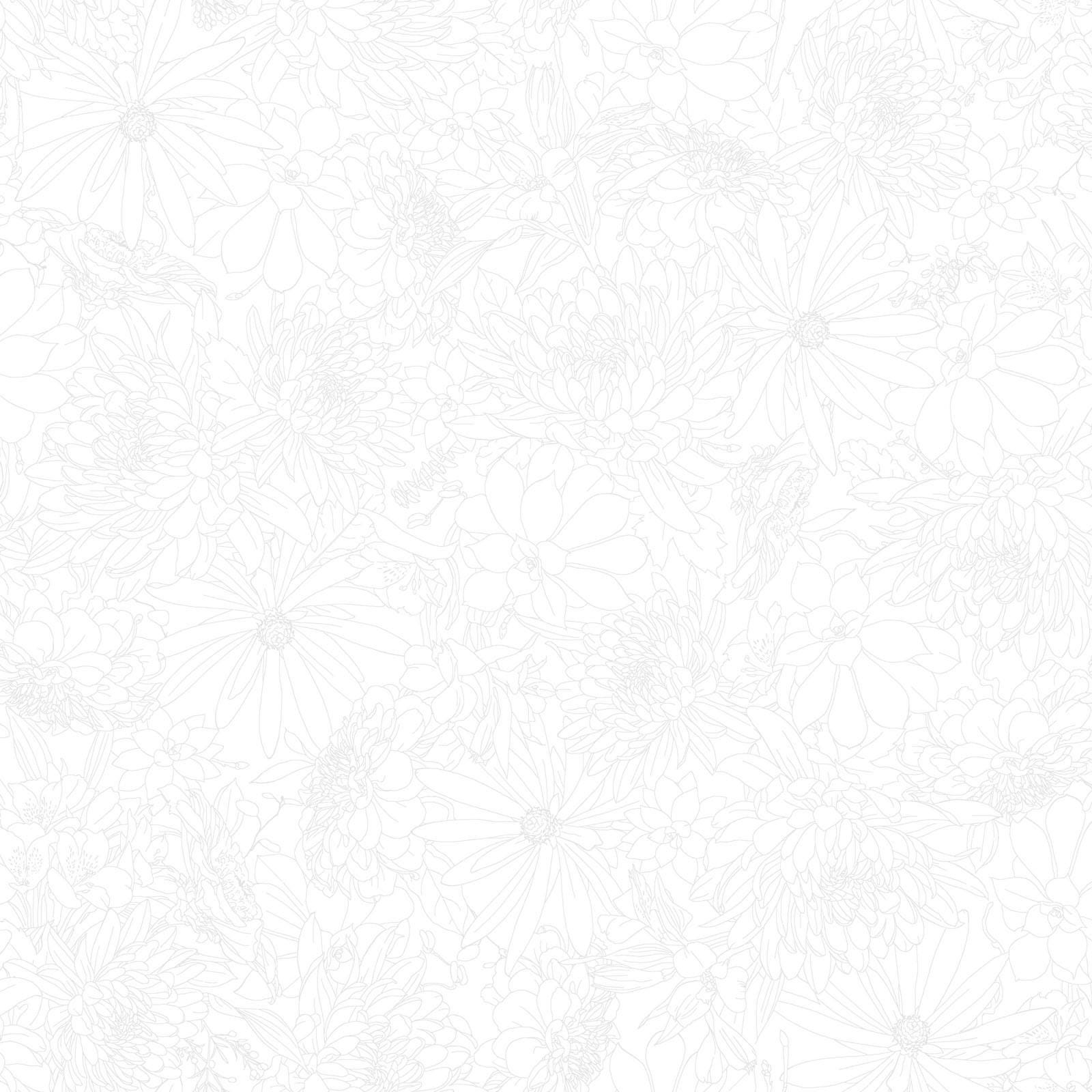 Solitaire Ultra White 16 Fat Quarters Bundle, Maywood Studio FQ-MASSOLT-UW, 18" x 22" Precut White on White Neutral Fat Quarters Fabric