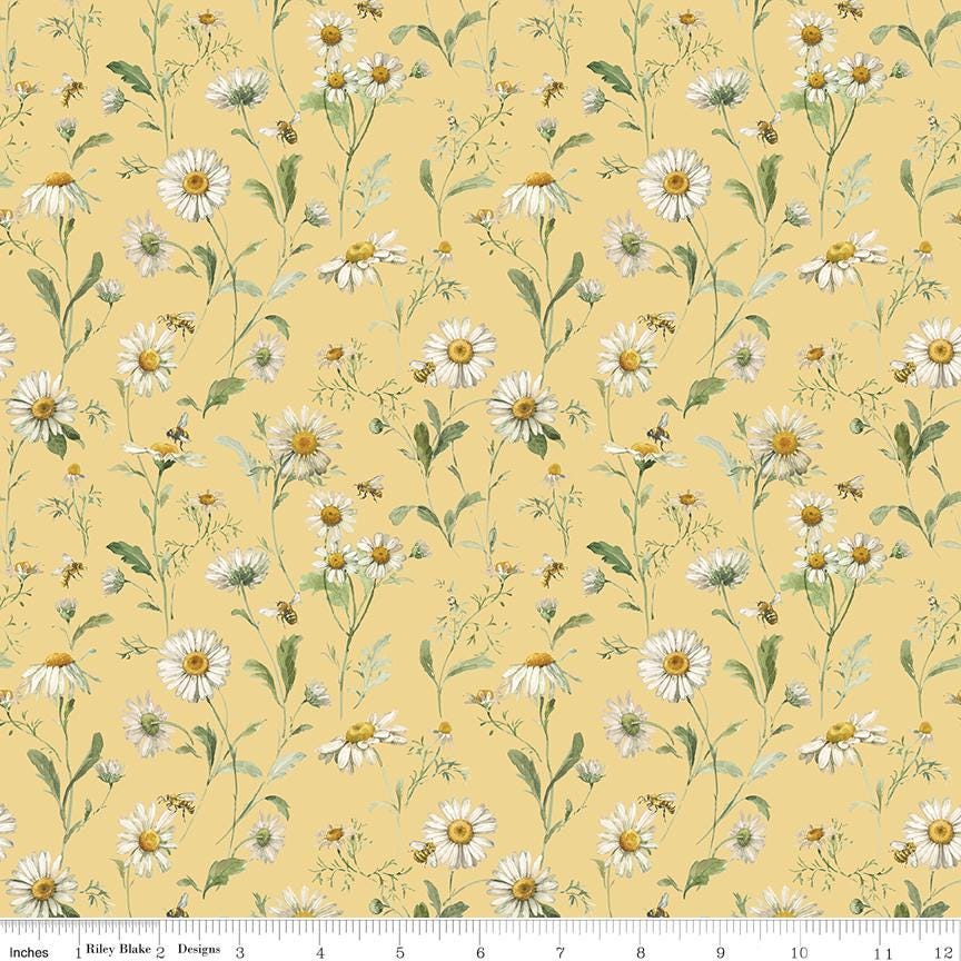 Love Me More 2.5" Rolie Polie, Riley Blake RP-15630-40, 2.55" Precut Pink Green Yellow Spring Floral Fabric Strips, Lisa Audit