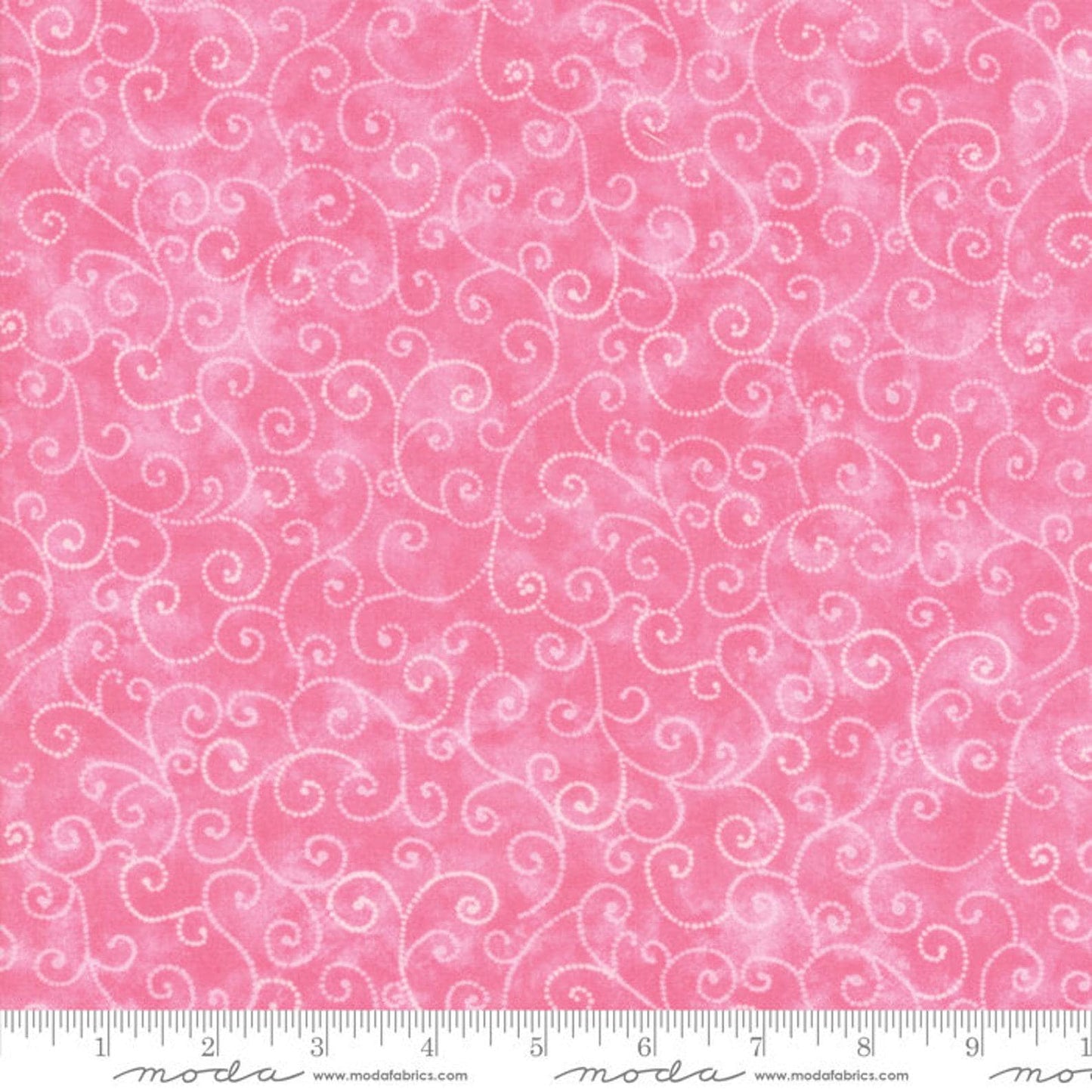 REMNANT 1 Yard 8" of Marbles Swirl - Pink Sherbet Tonal Blender Fabric, Moda 9908 18, Pink Tonal Texture Blender Cotton Fabric