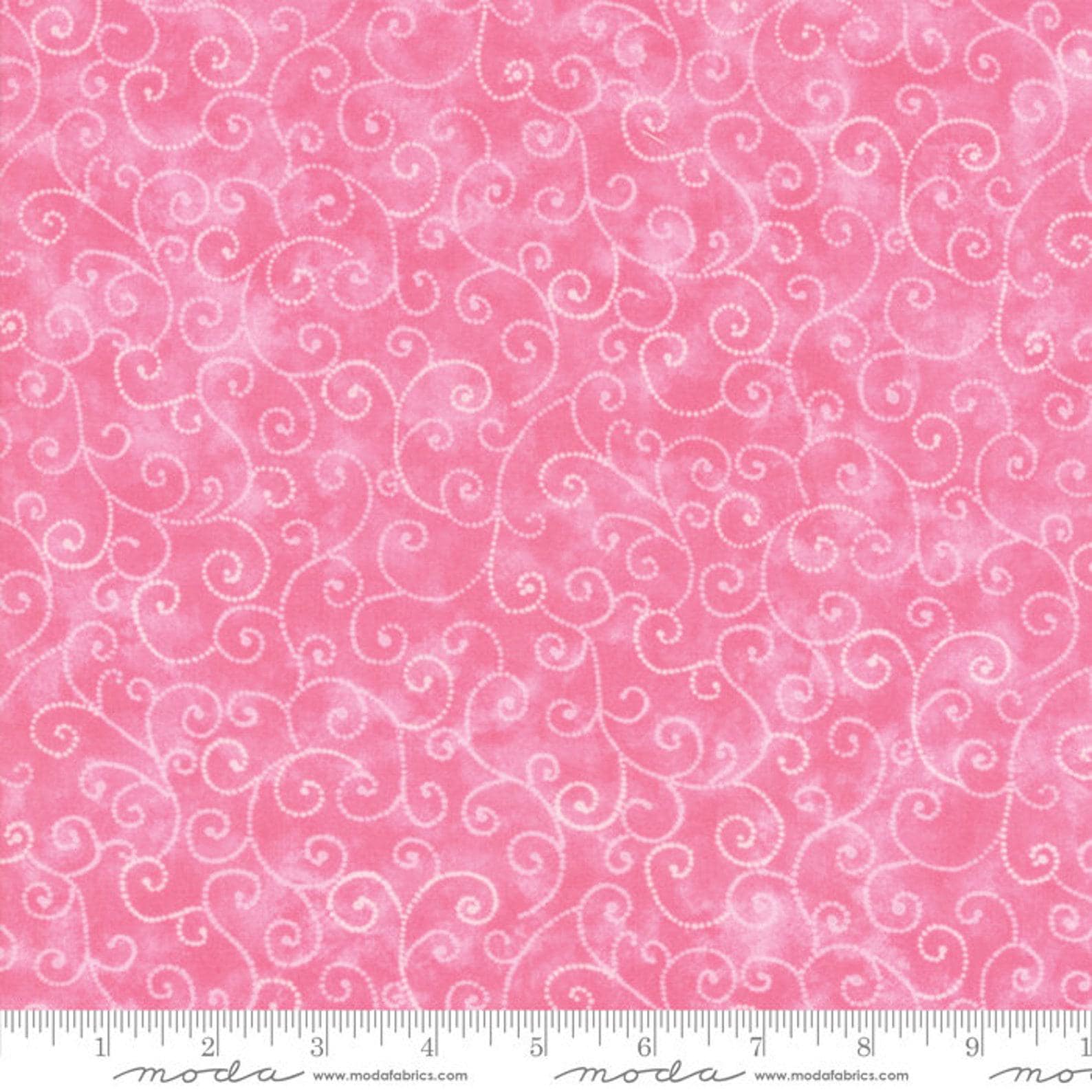 REMNANT 1 Yard 8" of Marbles Swirl - Pink Sherbet Tonal Blender Fabric, Moda 9908 18, Pink Tonal Texture Blender Cotton Fabric