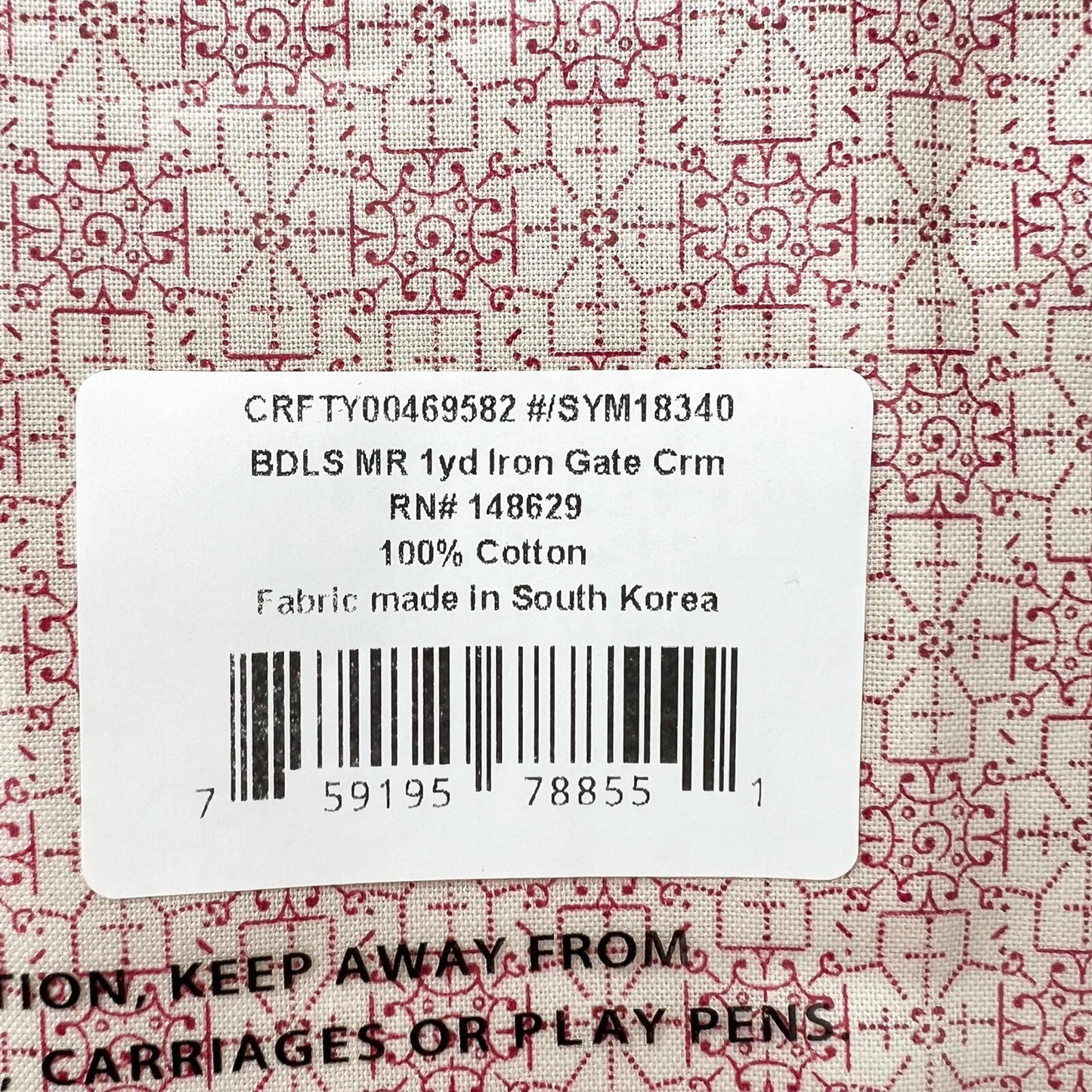 DESTASH Decadent Diamonds Maison Rouge Complete Quilt Kit, Craftsy Boundless Fabrics, Red Tan Floral Quilt Kit