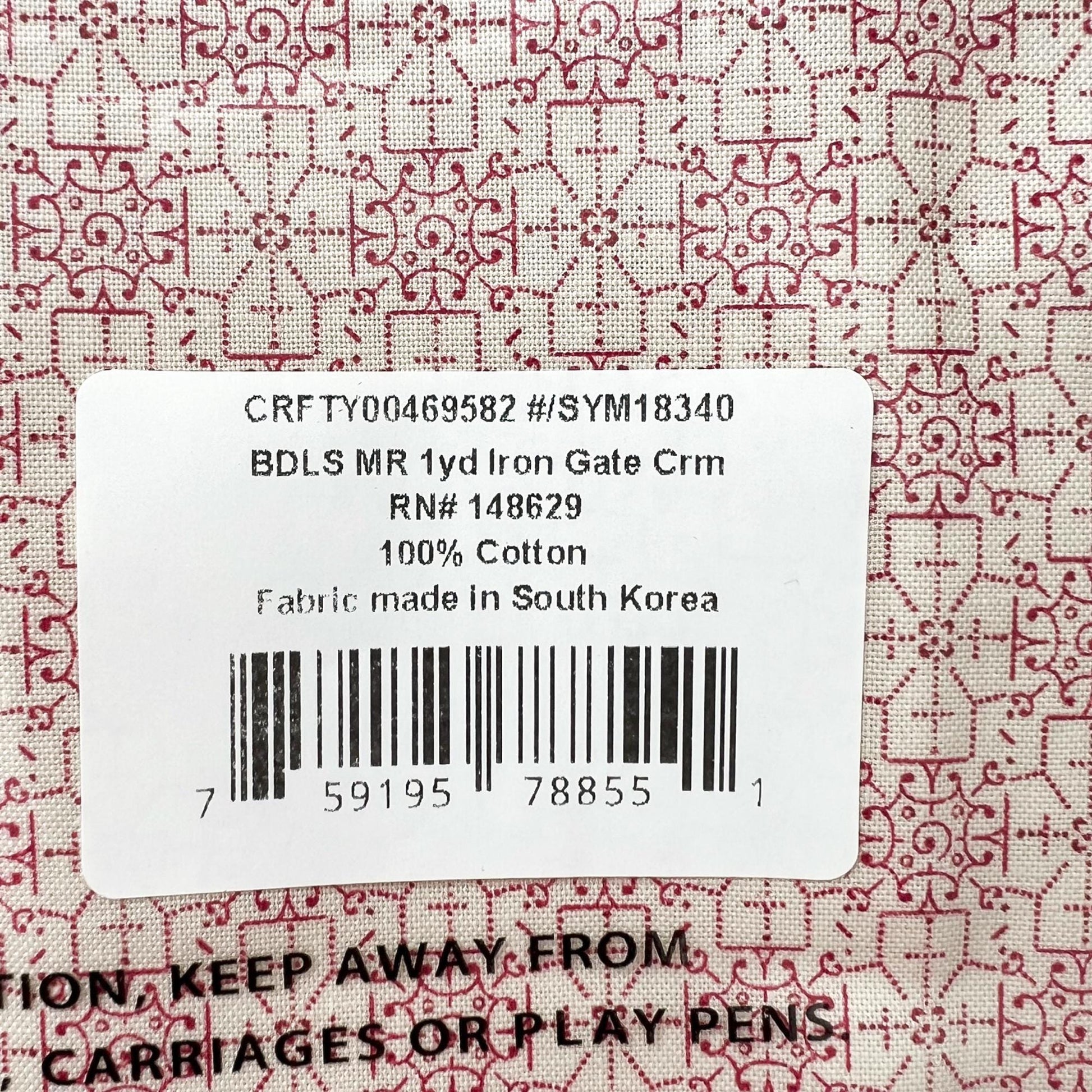 DESTASH Decadent Diamonds Maison Rouge Complete Quilt Kit, Craftsy Boundless Fabrics, Red Tan Floral Quilt Kit