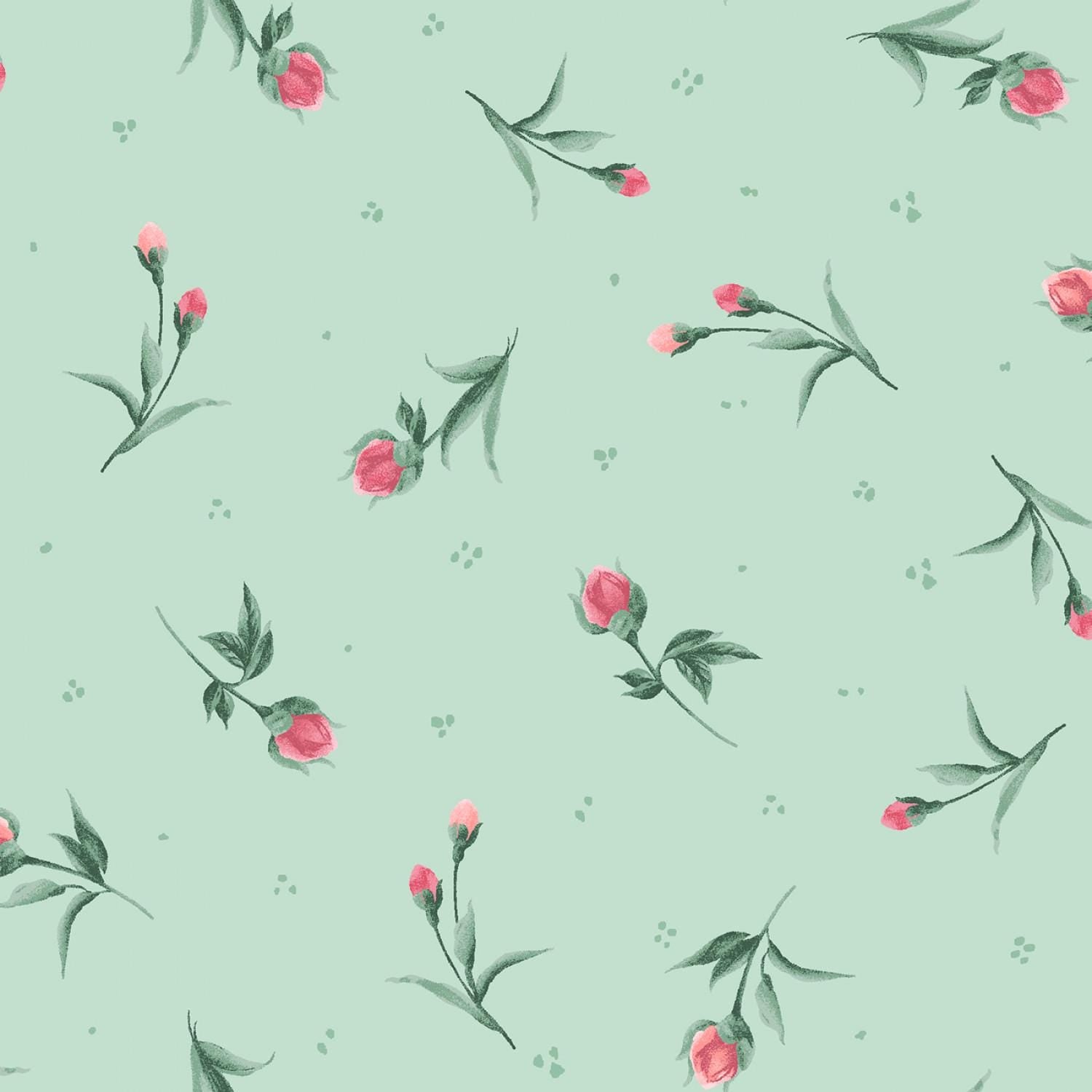 Garden Picnic 5" Charm Pack, Maywood Studio CP-MASGAPI, 5" Precut Pink Green Black Floral Charm Pack Fabric Squares