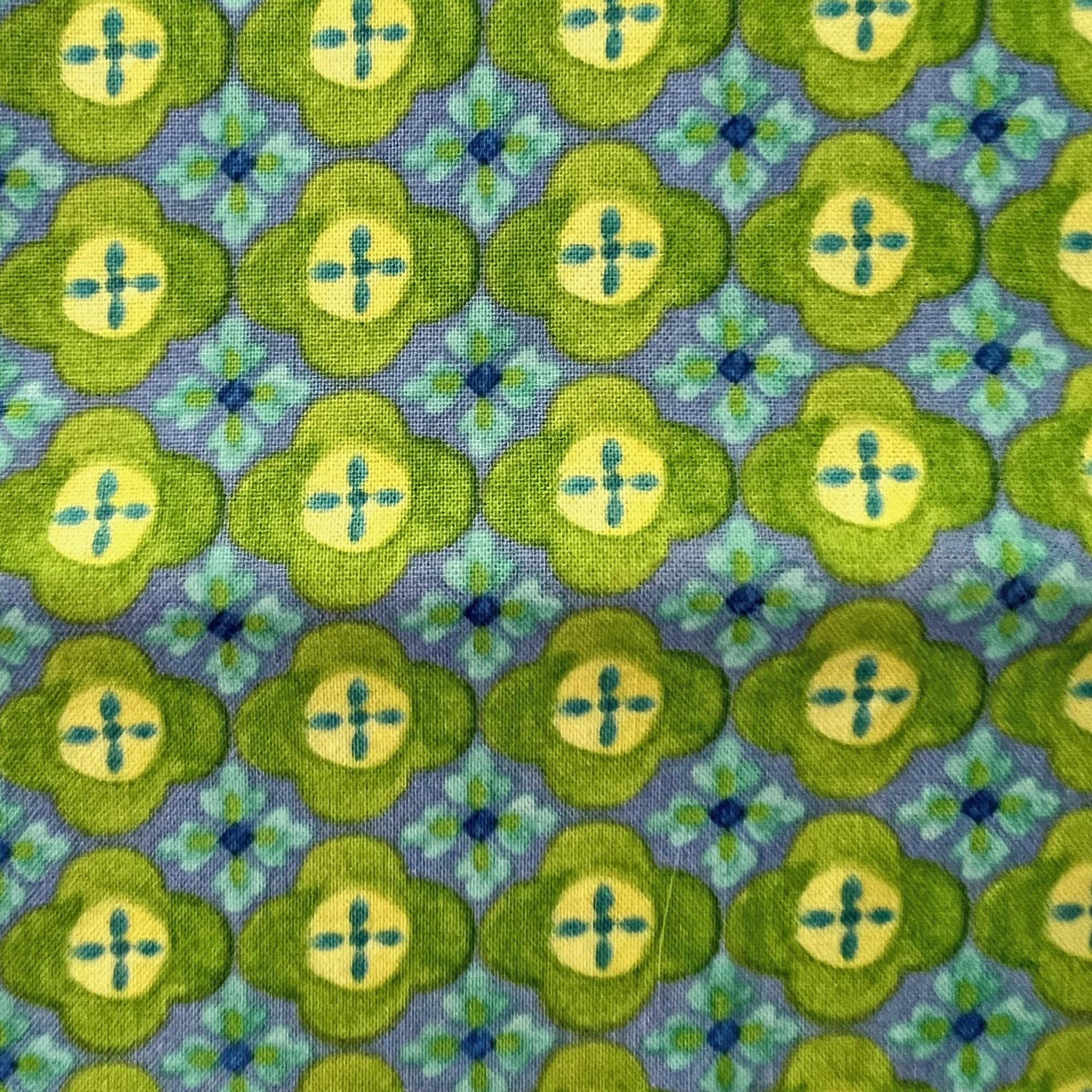 DESTASH Suzette 16 Fat Quarter Bundle, Clotilde 270576, Green Blue Pink Floral Fat Quarters