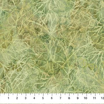 Autumn Breeze - Fall Branches Green Tonal Texture Fabric, Northcott DP28060-72 Lt Green, Abstract Green Blender Fabric, By the Yard