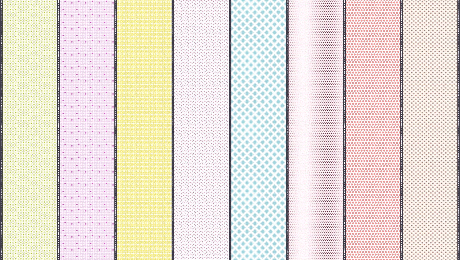Mixed Bag of Lollies Dessert Roll, Moda 18240DR, 5" Precut Pink Orange Yellow Green Blue Low Volume Quilting Fabric Strips, Jen Kingwell