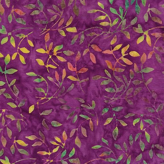Flutter Fly Stack, Island Batik, 10" Precut Teal Pink Yellow Purple Batik Layer Cake Fabric Squares