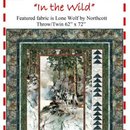 In the Wild Quilt Pattern, The Fabric Addict ITW24 PTN3326, Yardage Panel Friendly, Panel Frame Throw Quilt Pattern, Karen Schindler Bialik