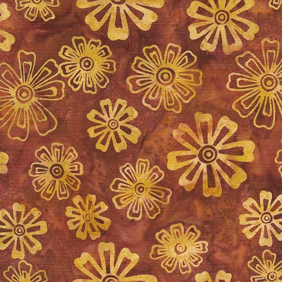 Earthy Enchantment Strip Pack, Island Batik, 2.5" Precut Brown Burgundy Green Purple Batik Jelly Roll Fabric Strips