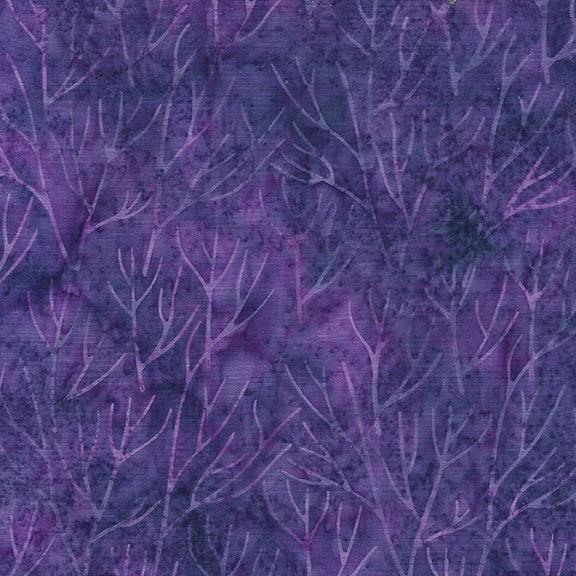Petal Poetry Stack, Island Batik, 10" Precut Green Purple Blue Batik Layer Cake Fabric Squares