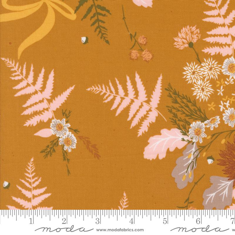 Frivolity 5" Charm Pack, Moda 43190PP, 5" Precut Purple Yellow Mint Floral Charm Pack Fabric Squares, Sweetfire Road