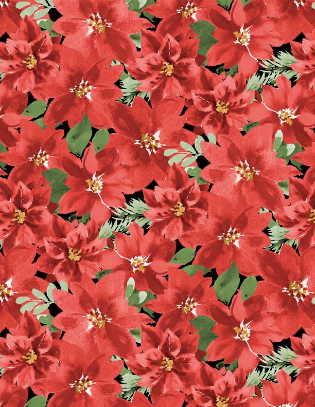 Cardinal Celebration 5 Karat Crystals Charm Pack, Wilmington 859-508, Precut 5" Winter Christmas Cardinals Birds Poinsettias Fabric Squares