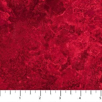REMNANT 30" of Stonehenge Basics - Cardinal Red Marble Fabric, Northcott 39302-260, Red Tonal Texture Cotton Fabric, Stars and Stripes 13