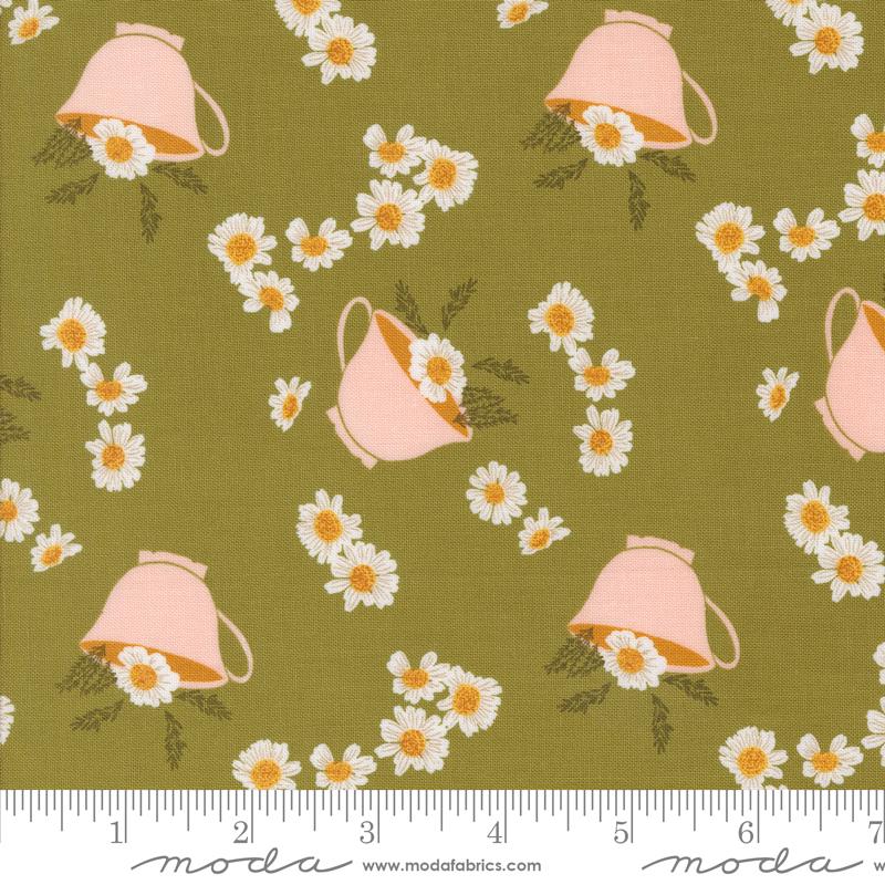 Frivolity 5" Charm Pack, Moda 43190PP, 5" Precut Purple Yellow Mint Floral Charm Pack Fabric Squares, Sweetfire Road