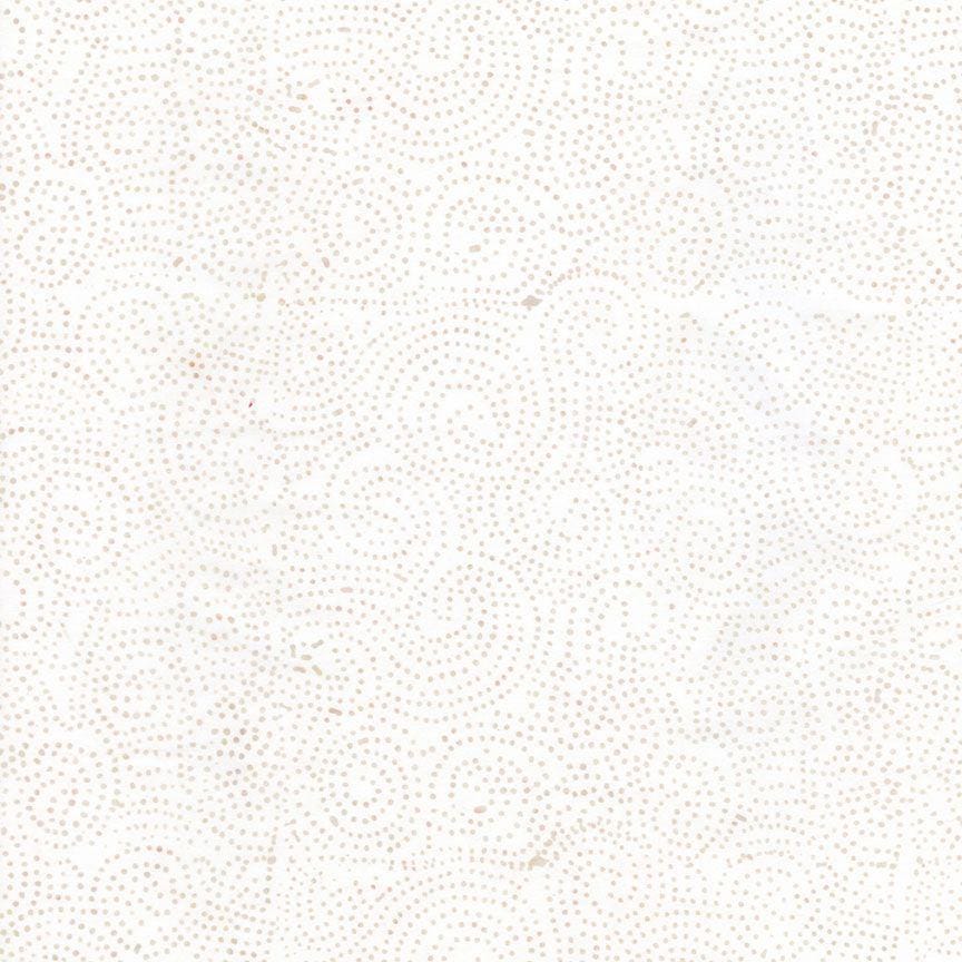 Tonga USA Batik - Cosmic Sky Tan Dot Swirls on Off White Batik Fabric, Timeless Treasures B9534-Peace, Neutral Batik Fabric, By the Yard