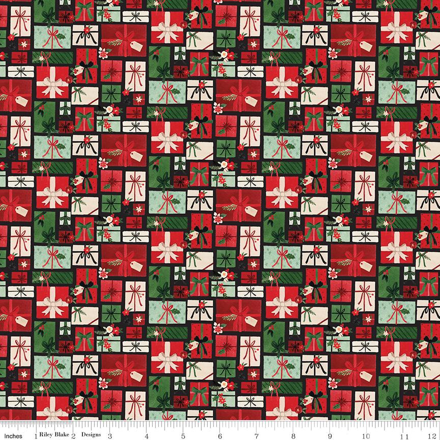 Charming Christmas 2.5" Rolie Polie, Riley Blake RP-16350-40, 2.5" Precut Red Green Christmas Fabric Strips, Kelsey Carlson
