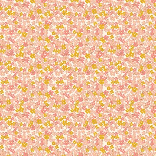 Bloomcore 10" Squares, Art Gallery Fabrics 10WBLC, 10" Precut Yellow Pink Blue Floral Fabric Squares, AGF Studios