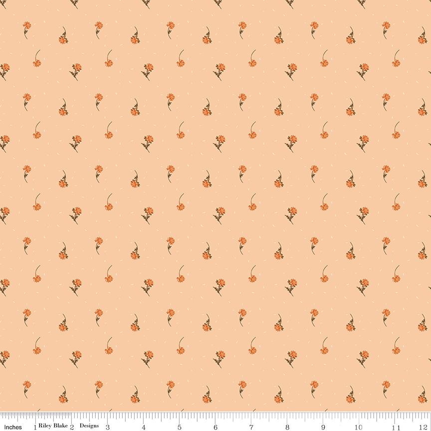 The Awe of Autumn 5" Stacker, Riley Blake 5-16190-42, 5" Precut Autumn Fall Harvest Charm Pack Fabric Squares, Thanksgiving Fabric, Gervais
