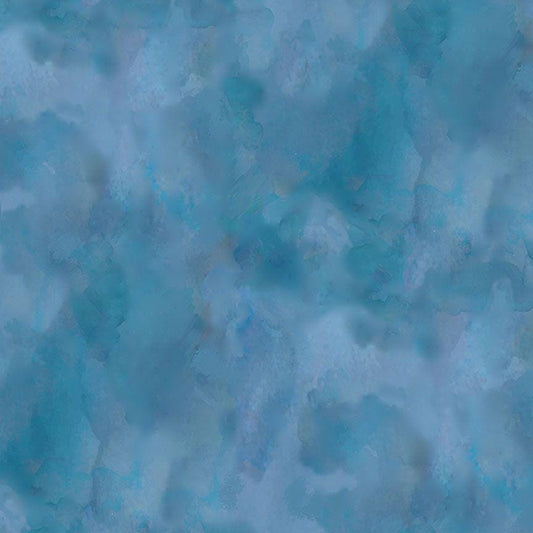 Forest Whisper - Blue Tonal Texture Fabric, Timeless Treasures TEXTURE-CD3688 Blue, Blue Marbled Tonal Texture Cotton Blender Fabric